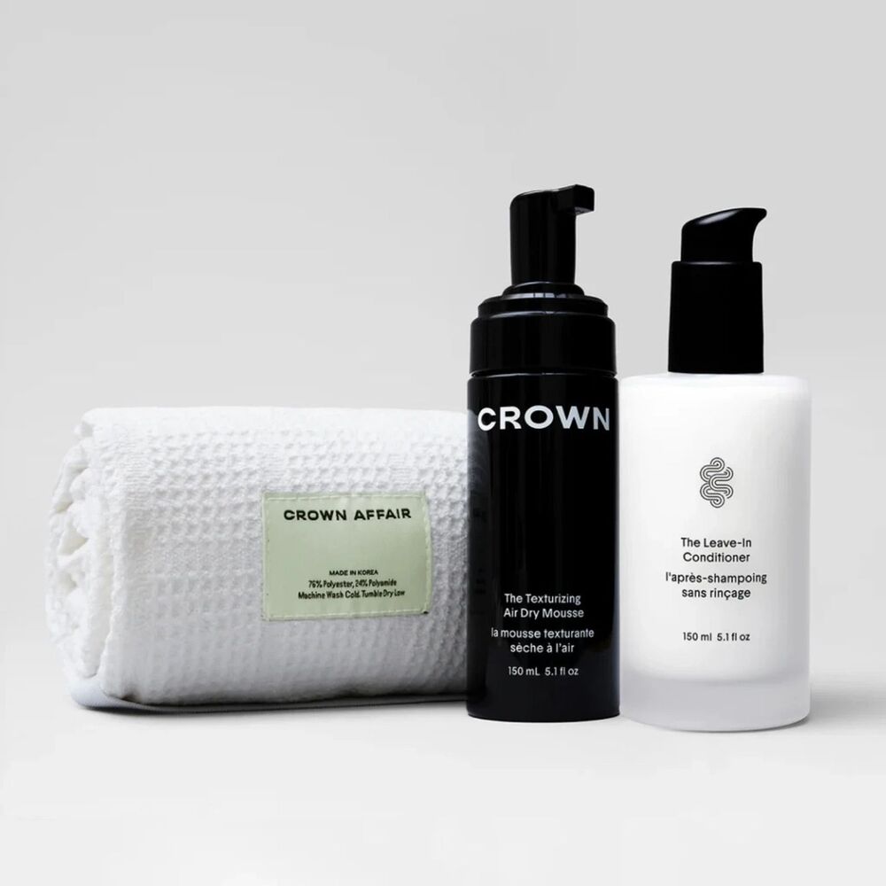 *Brand New* Crown Affair The Air Dry Trio - White Towel